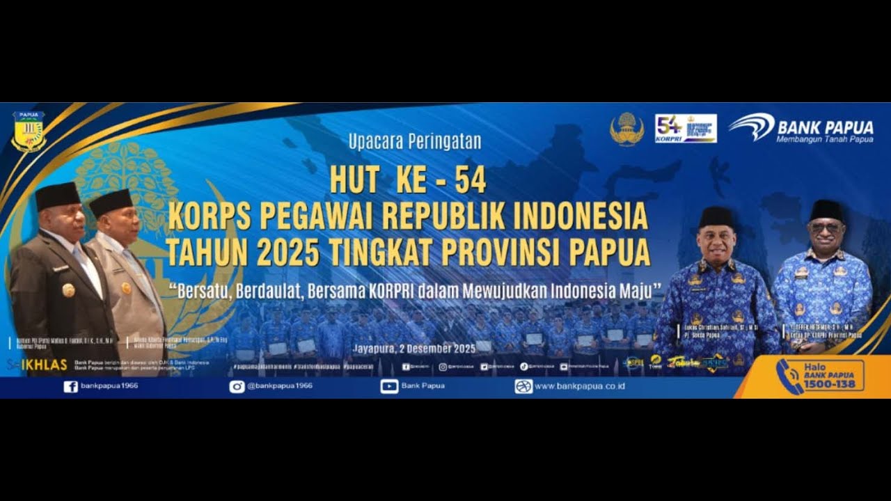 HUT KORPS PEGAWAI REPUBLIK INDONESIA KE- 54 TAHUN 2025 TINGKAT PROVINSI PAPUA