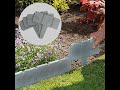 Flower Stone Border Bed Raised