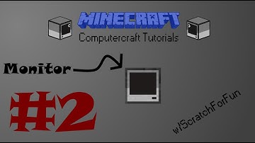 Minecraft ComputerCraft Tutorials Part 2 - Monitor!