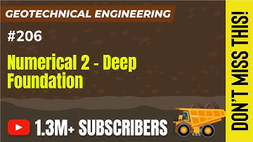 Numerical 2 Deep Foundation | GATE Previous Year Questions of FE | GATE CE