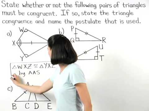 Hypotenuse Leg | Angle Angle Side | MathHelp.com - YouTube