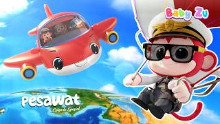 Airplane ♪ Airplane Around the World ♪ Original BabyZu Song ♪ BabyZu #indonesia #childrenssong