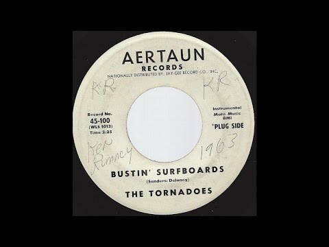 The Tornadoes - Bustin' Surfboards - '63 Surf Rock on Aertaun DJ / Promo label