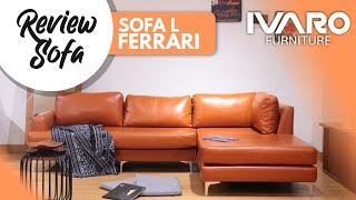 FERRARI L SOFA IVARO - Sofa Sudut -Sofa L Minimalis Kursi L - Sofa Tamu
