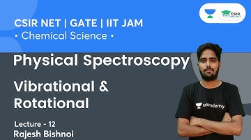 Vibrational & Rotational | Physical Spectroscopy | CSIR NET 2021 | GATE | IIT JAM | Rajesh Bishnoi