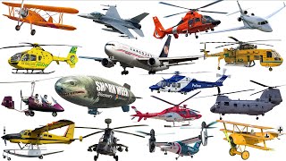 Aircraft Compilation | Airplanes for Children | Picture Show | Fun \& Educational Learning Video