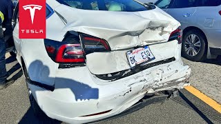 TESLA TOTALED BY UNAUTHORIZED DRIVER; INSURANCE DENIES $34,000 CLAIM