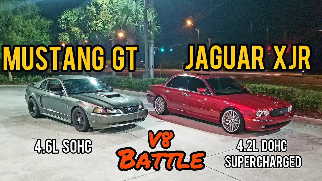 Jaguar XJR vs 2v Mustang GT