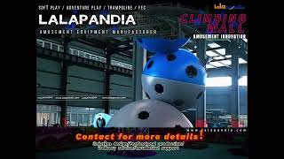 the climbing wall game from LALAPANDIA playground