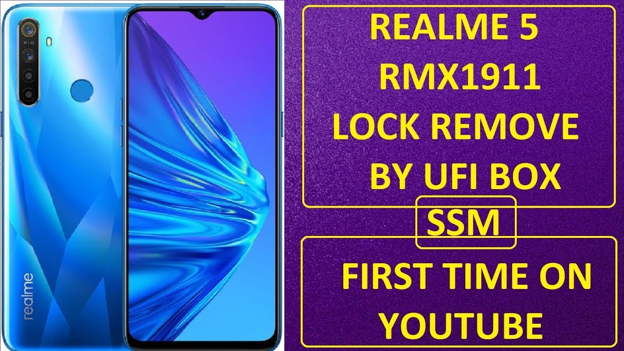 REALME 5 (RMX1911) ISP PINOUT LOCK REMOVE ON UFI BOX BY SSM isp pinout
