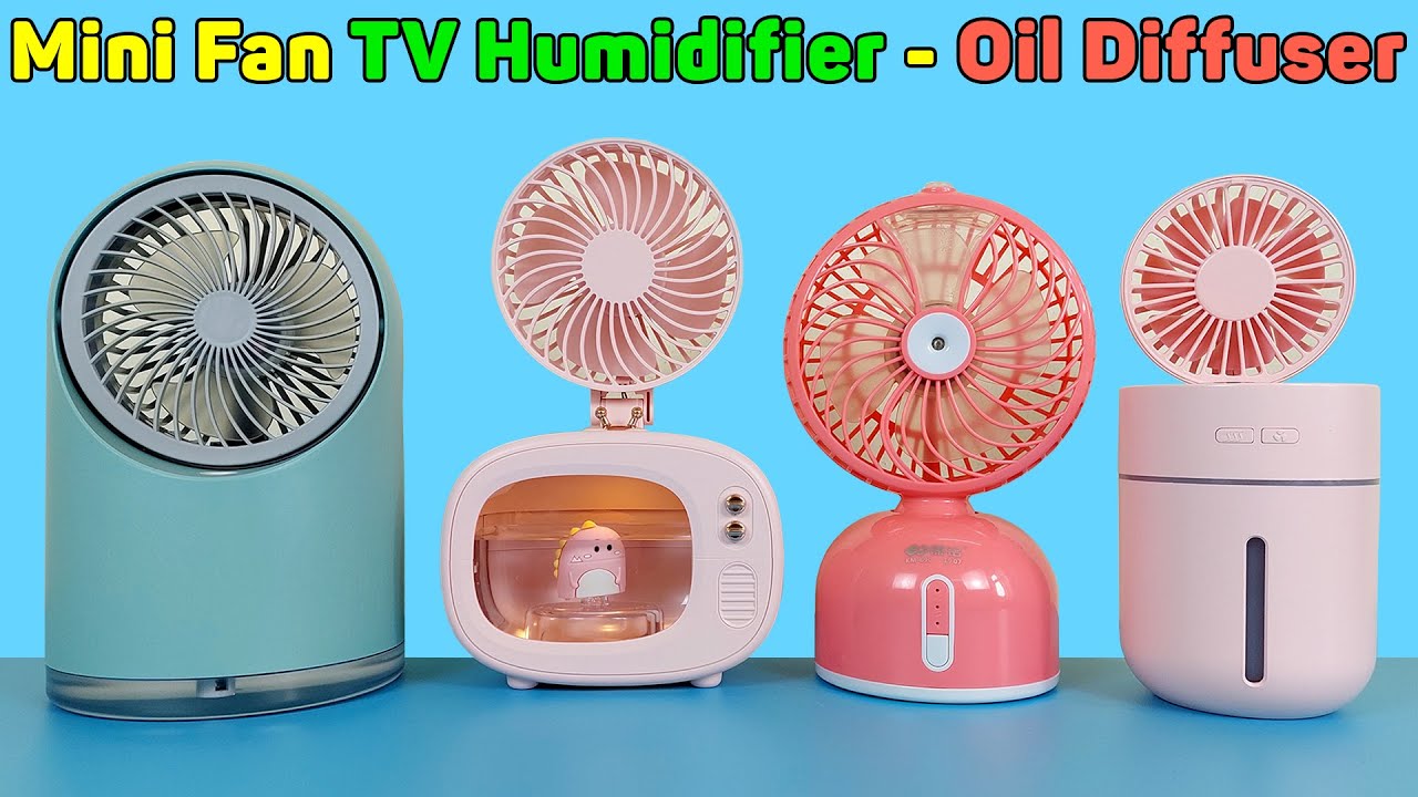 Mini Fan With Humidifier - Essential Oil Diffuser, Enjoy The Coolness ...