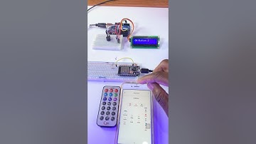 Controlling a Buzzer and an LCD Display using KME SMART IoT App and IR Transmitter #shorts