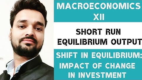 Impact of Change In Investment On Equilibrium -Short Run Equilibrium Output-(Part-5) Macroeconomics