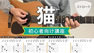 【初心者向け講座】猫 / DISH// - ギター弾き方