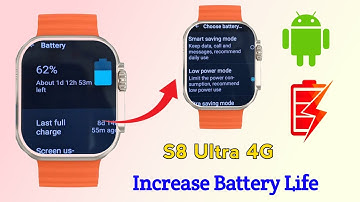 S8 Ultra Smartwatch Battery Drain Problem | S8 Ultra Smartwatch Increase Battery Life 🔋