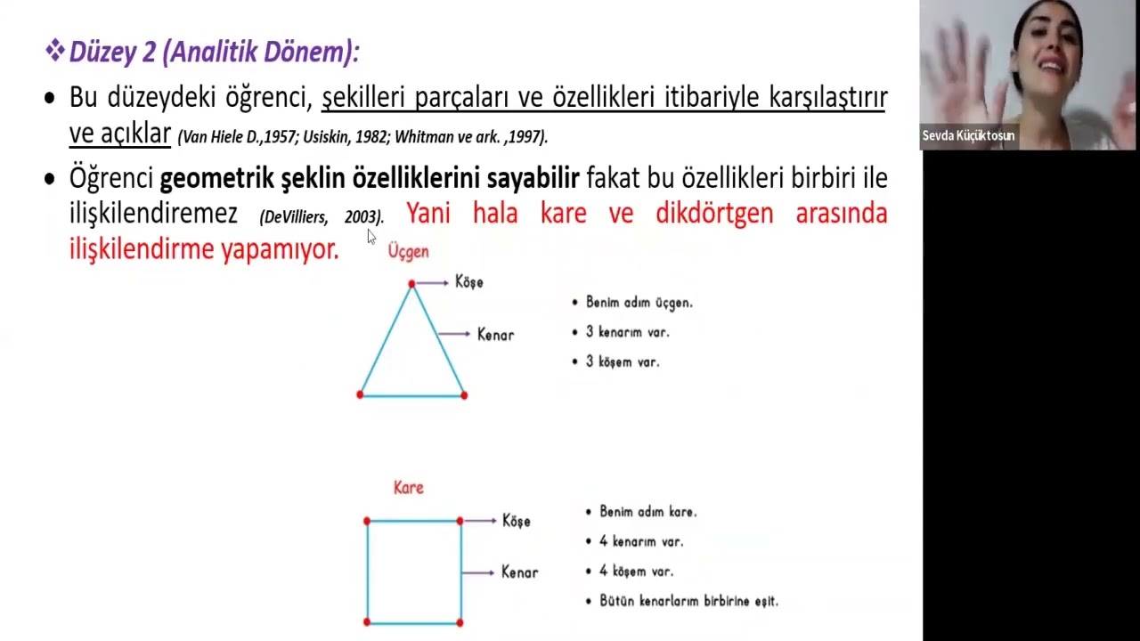 8. SINIF ÖĞRETMENLİĞİ ALAN EĞİTİMİ/ MATEMATİK ÖĞRETİMİ/ GEOMETRİ ÖĞRENME ALANI