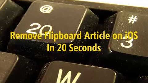 Remove Flipboard Article From Magazine on iOS