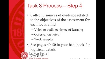 Early Childhood Task 3 Overview