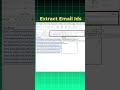 Search emails with in seconds using Excel REGEXEXTRACT Trick! 🚀