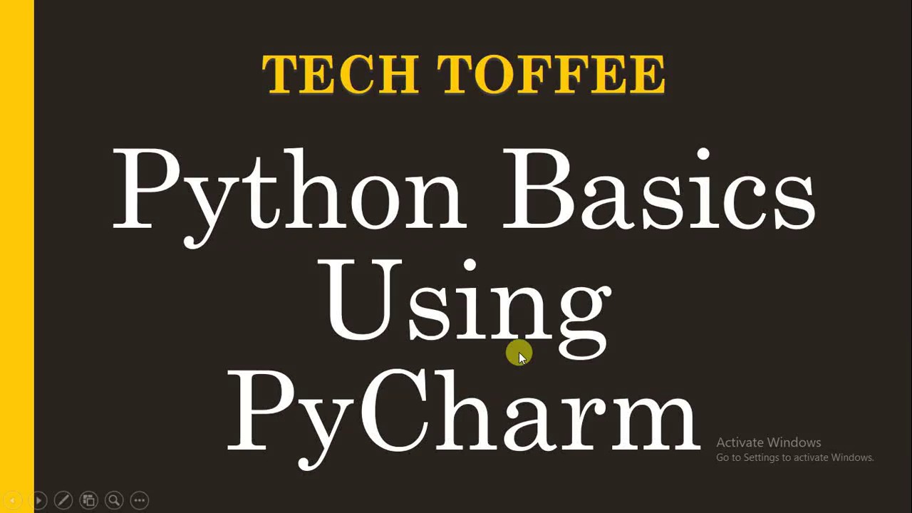 Python Basics Using PyCharm