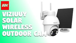 VIZIUUY 5MP Solar Security Camera Outdoor Wireless Security Camera Unboxing and Review