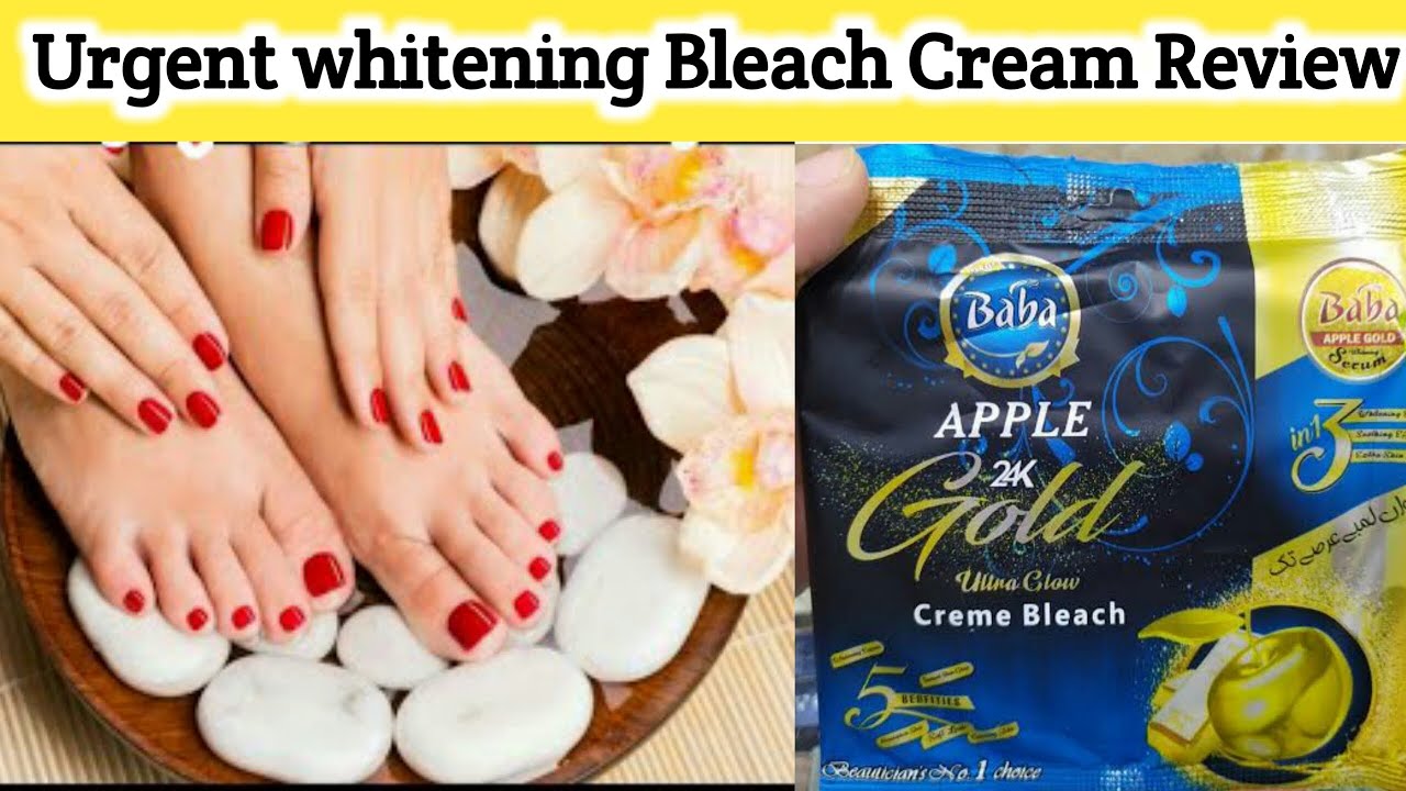 Baba Apple 24k Gold Bleach Cream Review Benefits, Uses, Price | 3 In 1 Free Whitening Glowing Serum