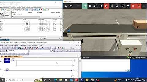สาธิตการทำงานของ Factory io ร่วมกับ mxopc และโปรแกรม gxwork2