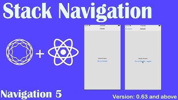 Stack Navigation in react native with a simple example| Navigation 5| 2021 | React Native|