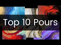 Top 10 Paint Pour Compilation - Acrylic Pouring Abstract Art