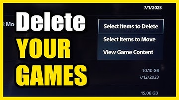 How to Free up Storage Space & Delete Games on PS5 Console (Fast Method)