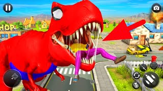 Grand Dinosaur Rampage Games - City Animals Attack - Farm Animals - Crazy Dinosaur Spider screenshot 3