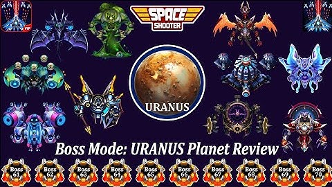 🔥Space shooter - Galaxy attack Boss | 61 To 70 Walkthrough Review | By Eron Destroyer 🚀