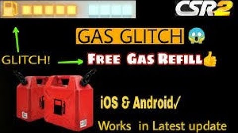 How To Get Unlimited Gas/Fuel In Csr Racing 1, 2 and classics