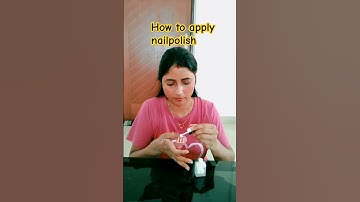 Easy trick to apply nailpolish #shorts #fyp #diy #lifehacks #experiment #tricks #hack #facts