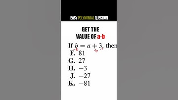 This polynomial equation is super easy