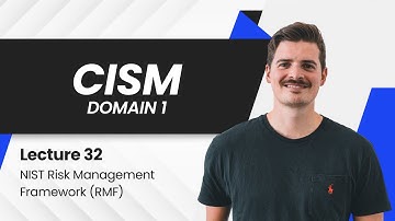 Free CISM | Domain 1 | NIST Risk Management Framework (RMF)