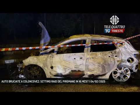 AUTO BRUCIATE A COLONCOVEZ: SETTIMO RAID DEL PIROMANE IN 16 MESI? | 04/02/2025