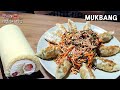 리얼먹방:) 비빔만두는 너무 맛있어 ★ 디저트는 롤케이크, 딸기우유!!ㅣBibim manduㅣREAL SOUNDㅣASMR MUKBANGㅣEATING SHOWㅣ