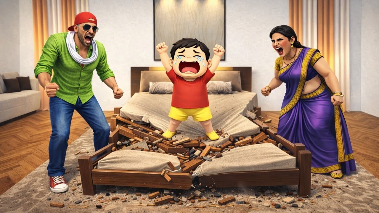 SHINCHAN NE 1 LAKH KA BED TOD DIYA 😭MUMMY NE GHAR SE NIKAL DIYA | indian theft auto simulator | 😱