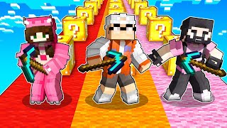 Gegen Standartskill, Flauschi & Candy im Lucky Block Race in Minecraft