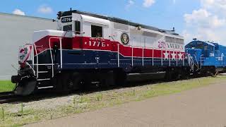 CRC 1776 Spirit of Lebanon GP30 leading the America250 Train on the Lebanon, Mason, and Monroe! CRC 1776 Spirit of Lebanon GP30 leading the America250 Train on the Lebanon, Mason, and Monroe!