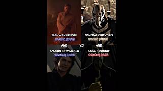 Anakin and Obi-Wan VS Dooku and Grievous #starwars