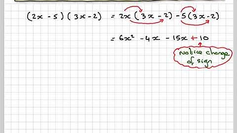 Expanding two linear brackets 02
