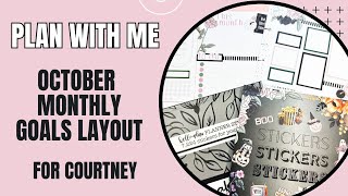 видео: Планируйте вместе со мной | Макет ежемесячных целей | Индивидуальный разворот для Кортни картинка: Планируйте вместе со мной | Макет ежемесячных целей | Индивидуальный разворот для Кортни