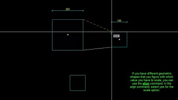 Autocad tip   scale objects with the  align command