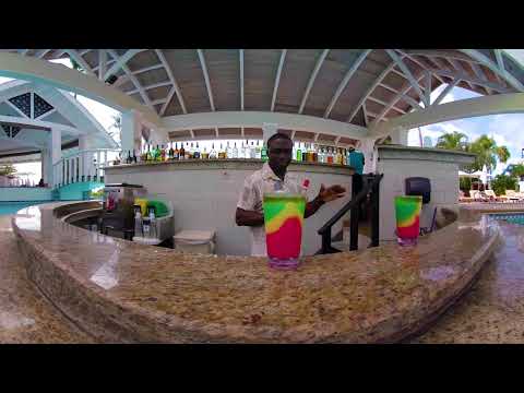 360° / VR Sandals Jamaica - "Swim Up Bar" SkyNav Tour - video from SkyNav