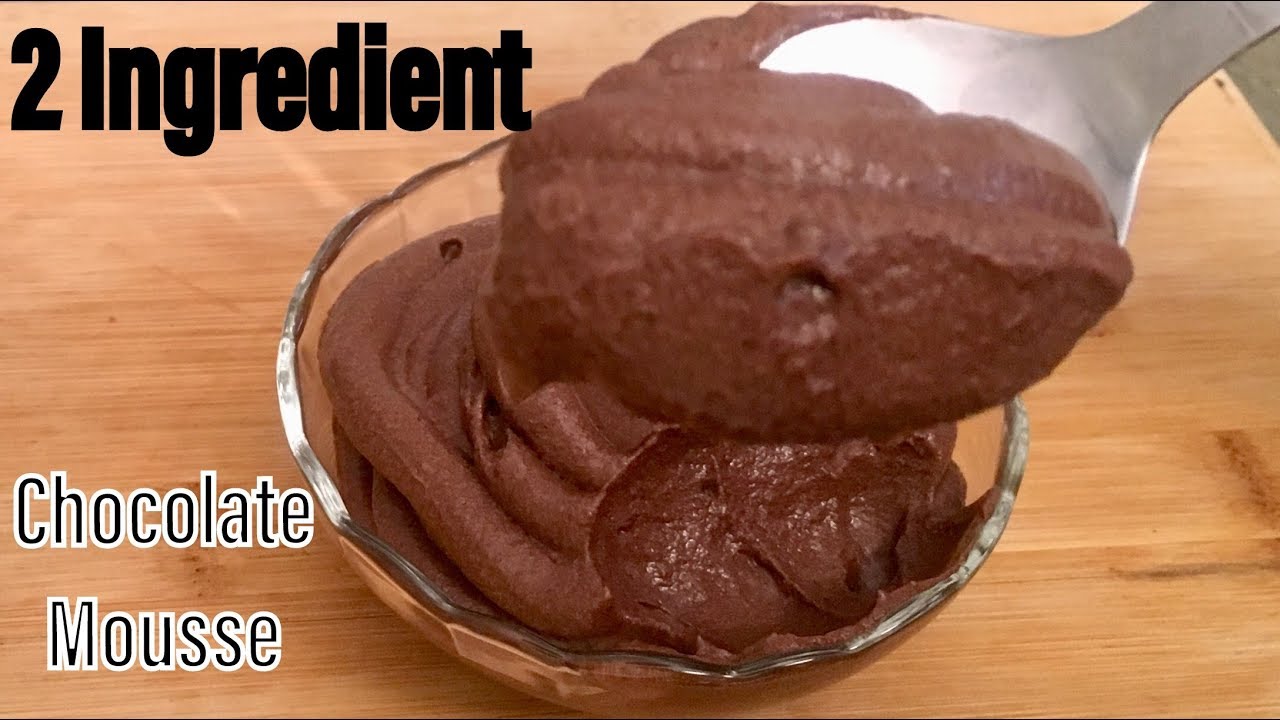 2 Ingredient Chocolate Mousse | Eggless Chocolate Mousse Recipe | Anyone Can Cook with Dr.Alisha