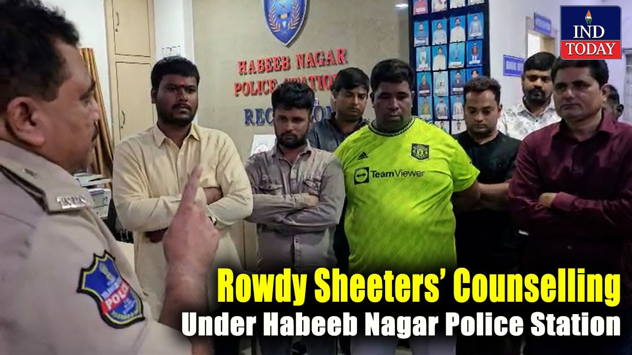 Rowdy Sheeters Counseling Under Habeeb Nagar Police Station   Hyderabad Rowdy