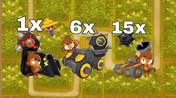 Btd6 1 ultra juggernaut vs. 6 juggernauts vs. 15 spike-o-pults