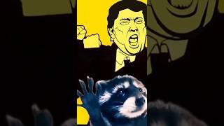 Donald Trump bling bang bang born vs pedro pedro pedro raccoon meme #trump #shorts